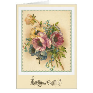 Vierge Marie Floral Rosaire Anniversaire Religieux