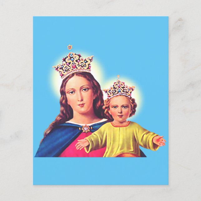 Vierge Marie reine avec Jésus (Devant)