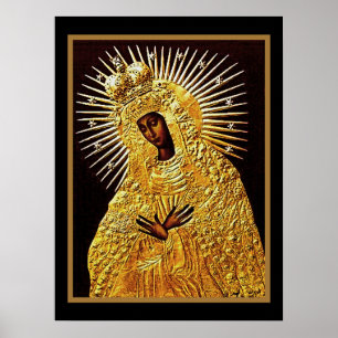 Vierge noire en prière ... Poster