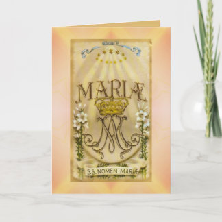 Vierge religieuse de Mary de carte de voeux