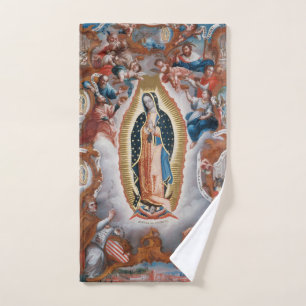 "Vierge serviette de main d'art de Guadalupe"