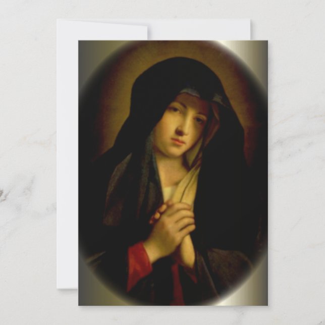 Vierge triste Marie aux mains pliées (Devant)