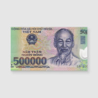Vietnam 500 000 Carte magnétique des billets