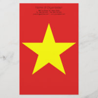 Vietnam Drapeau Yellow Star papeterie personnalisé