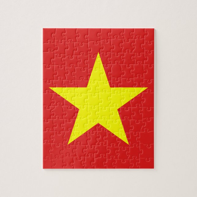 Vietnam Flag Yellow Star Puzzle (Vertical)