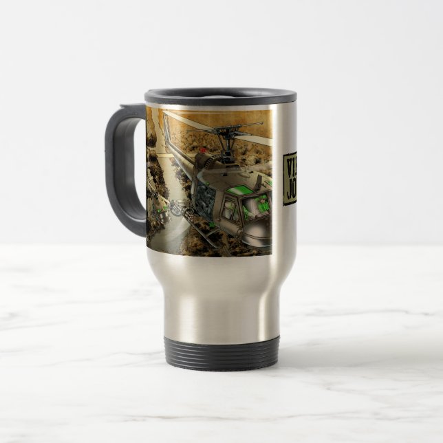 Viêtnam Journal V1 design voyage mug (Devant gauche)