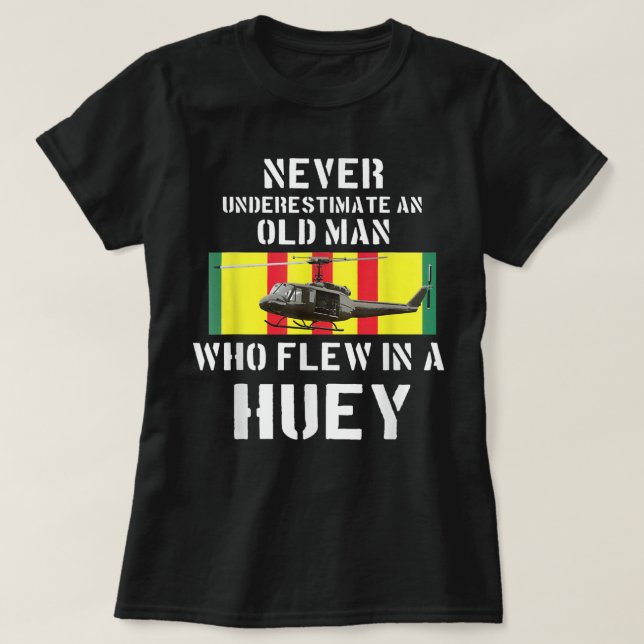 Vietnam Vétérinaire Vet T-shirt Euh-1 Huey Hélicop (Design devant)