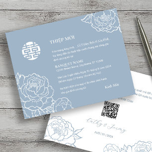 Vietnamien Peony Song Hy Mariage Thiêp Mhonorable 