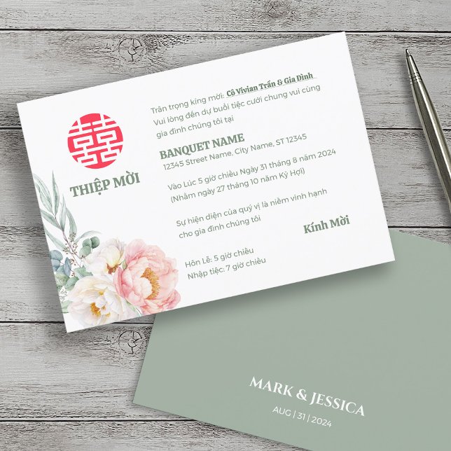 Vietnamien Peony Song Hy Mariage Thiep Moi (Créateur téléchargé)