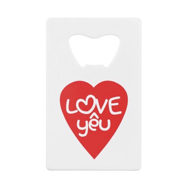 Vietnamien Valentine ♥ Love Yêu ♥ Asian Wordplay (Devant)