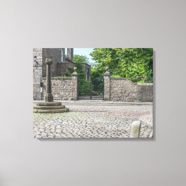 Vieux Aberdeen Mercat Cross vue toile (Recto)