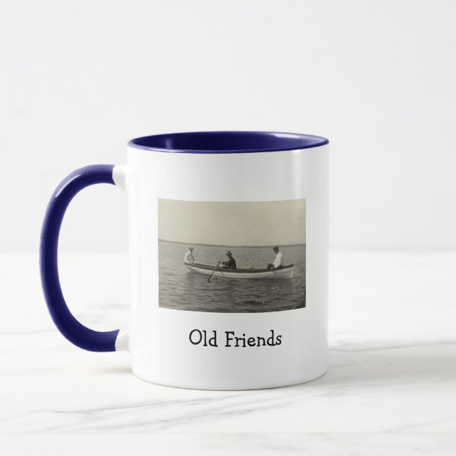 Vieux amis Bateau Antique Photo Café Mug (Gauche)