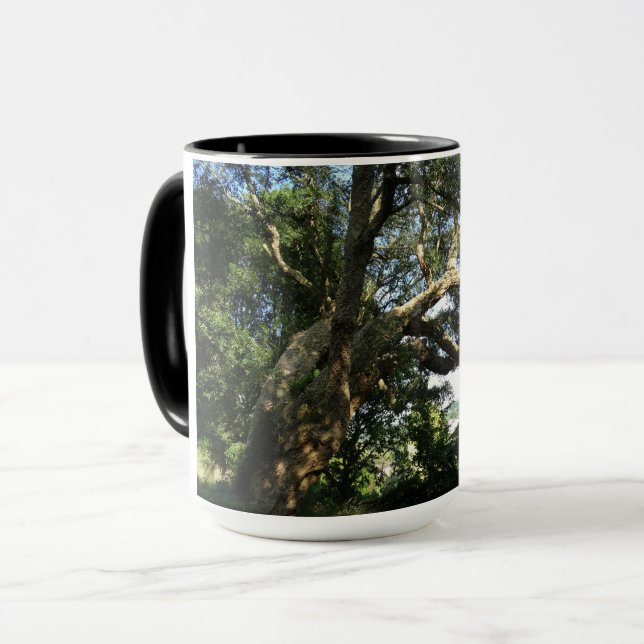Vieux arbre photo Ringer Combo Mug (Devant gauche)