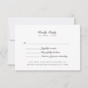 Vieux argent, Neutre/Transparent bg, Mariage Rsvp