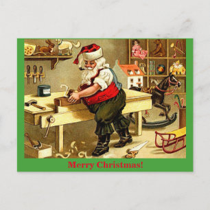Vieux atelier de Père Noël Cartes postales de Noël