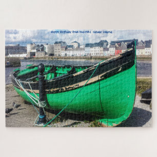 Vieux bateau de pêche Galway Irlande. Puzzle