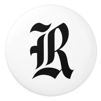 Vieux boutons décorés d'un monogramme anglais de