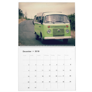 Vieux calendrier de voiture