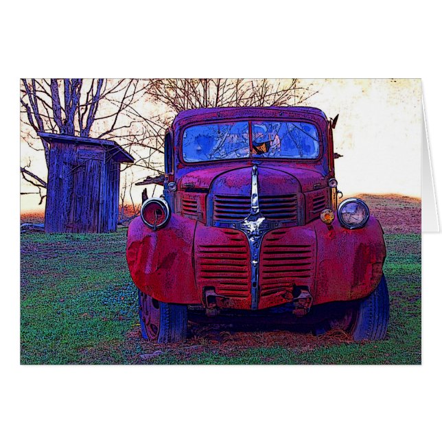 Vieux Camion et Outhouse (Devant horizontal)
