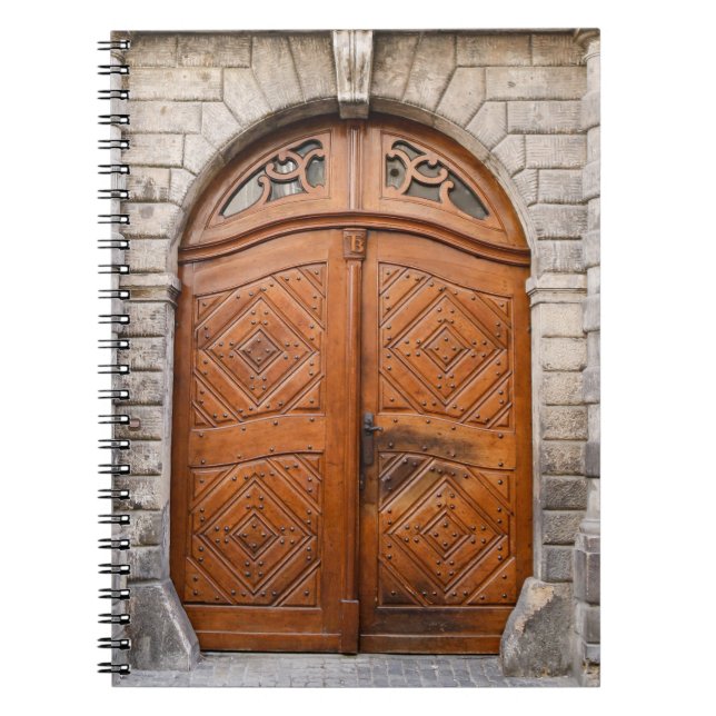 Vieux Carnet de porte en bois (Devant)