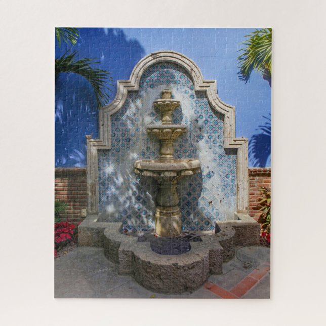 Vieux Carrelage mexicain Fontaine Jigsaw Puzzle (Vertical)