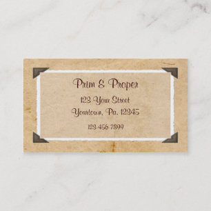 Vieux Carte de visite photo personnalisé