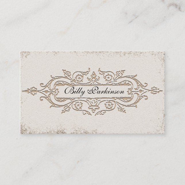 vieux carte de visite vintage (Devant)