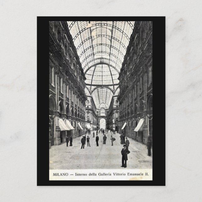 Vieux Carte Postale - Milan, Galleria (Devant)