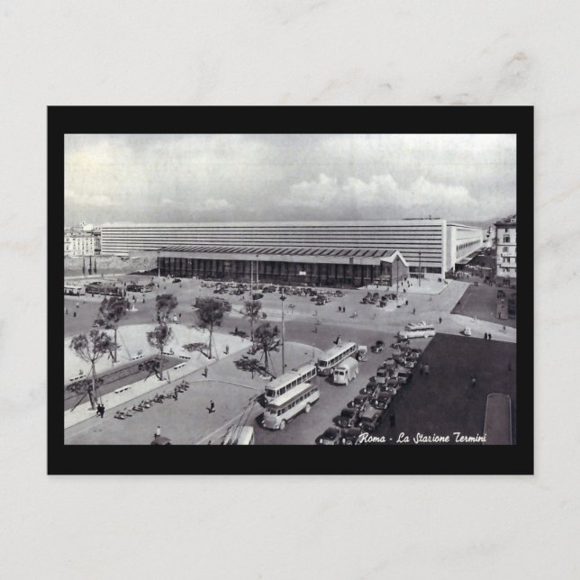 Vieux Carte Postale - Rome, Stazione Termini (Devant)