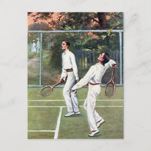 Vieux carte postale - Tennis