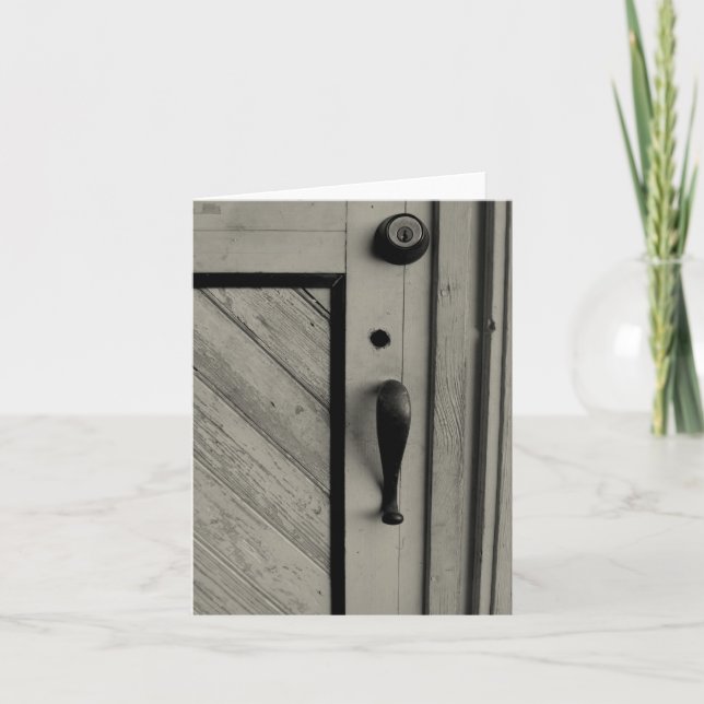 Vieux Carte pour notes de porte (Devant)