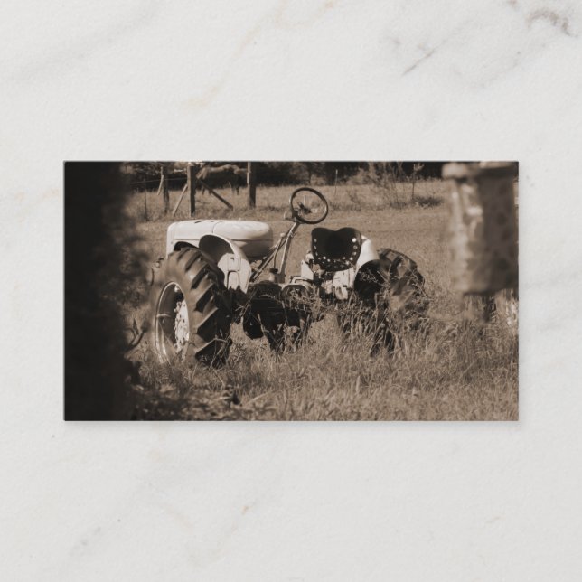 Vieux cartes de visite de tracteur (Devant)
