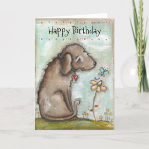 Vieux chien - carte d'anniversaire
