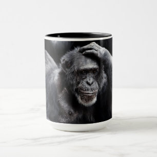 Vieux Chimpanzé nom personnalisé tasses
