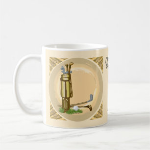 Vieux club de golf mug