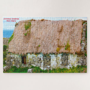 Vieux cottage irlandais Galway Irlande. Puzzle