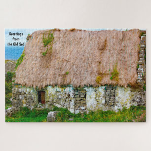 Vieux Cottage Irlandais Galway Irlande. Puzzle