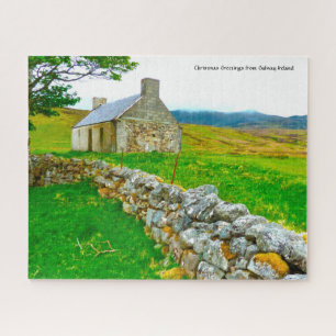 Vieux cottage irlandais Galway Irlande. Puzzle