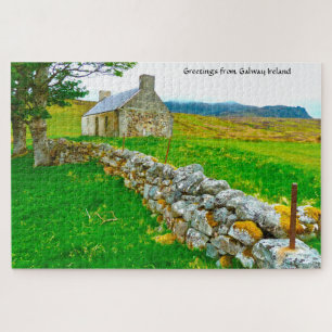 Vieux cottage irlandais Galway Irlande. Puzzle
