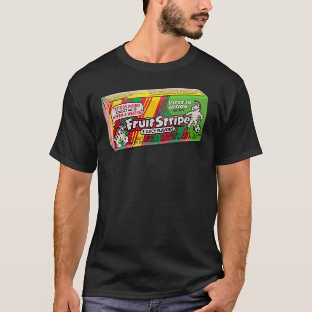 Vieux cours Fruit Stripe gum Classique T-shirt (Devant)
