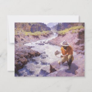 Vieux Cowboy, Cherchant de l'Or, Wyoming par Leigh