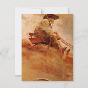 Vieux Cowboys, Le Chariot de minerai par NC Wyeth