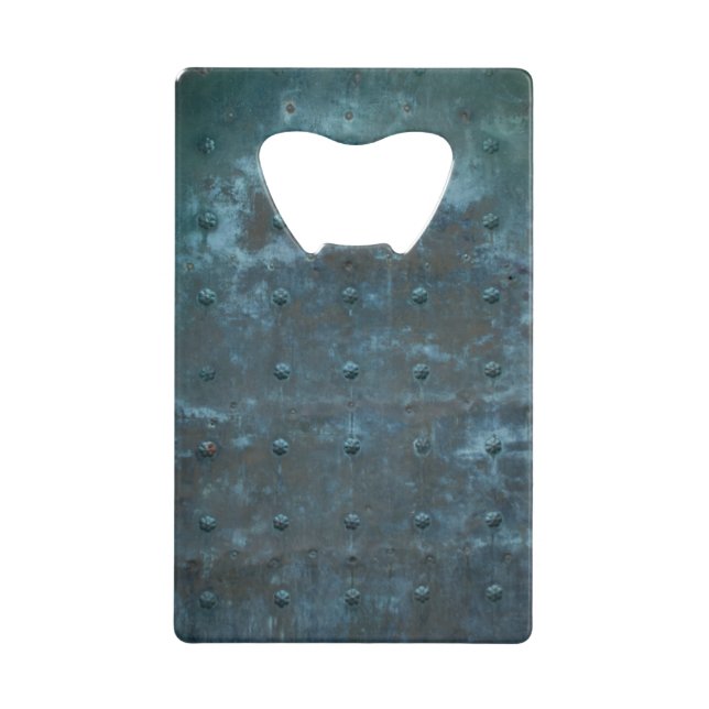 Vieux Cuivre Espagnol Porte en Métal Tarni (Devant)