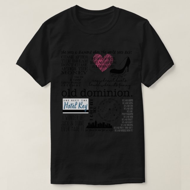 Vieux Dominion Lyrics Premium Scoop T-Shirt (Design devant)