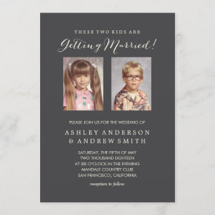 Vieux faire-part de mariage de photos