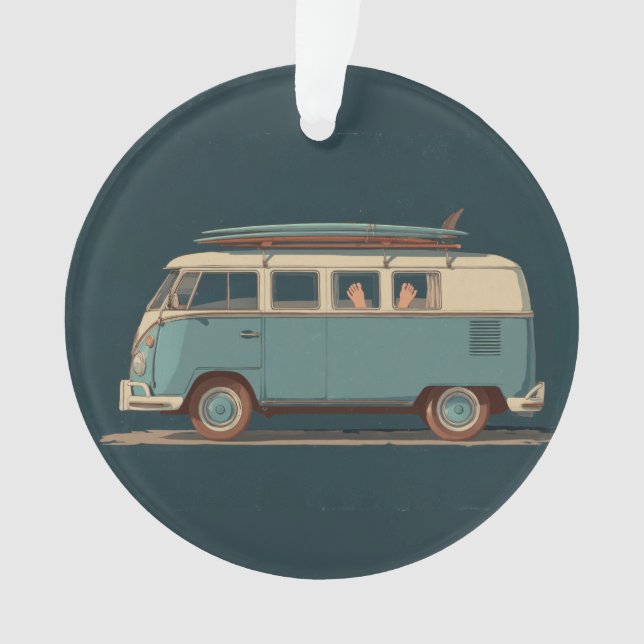 Vieux Fourgon de Surf – Conception de Camionnette  (devant)
