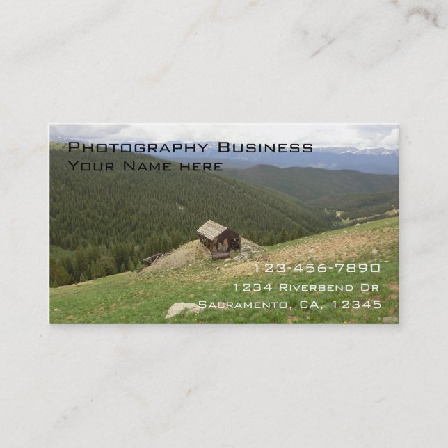 Vieux hangar personnalisable cartes de visite de p (Devant)