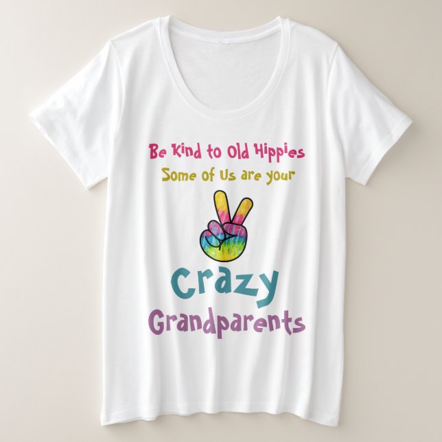 Vieux hippie fou grands-parents drôle Citation (Design devant)