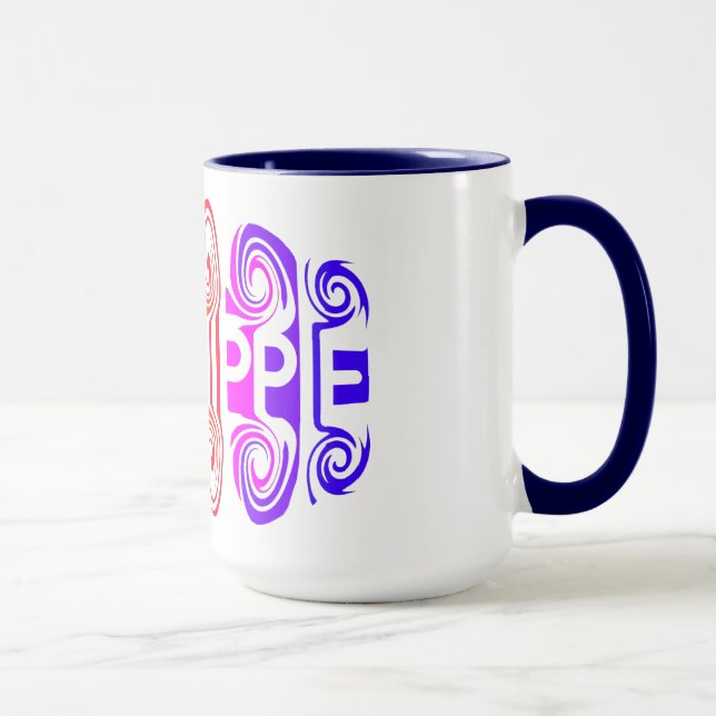 VIEUX HIPPIE tasse - choisir style et couleur (Droite)