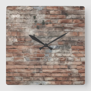 Vieux Horloge Murale en Brique